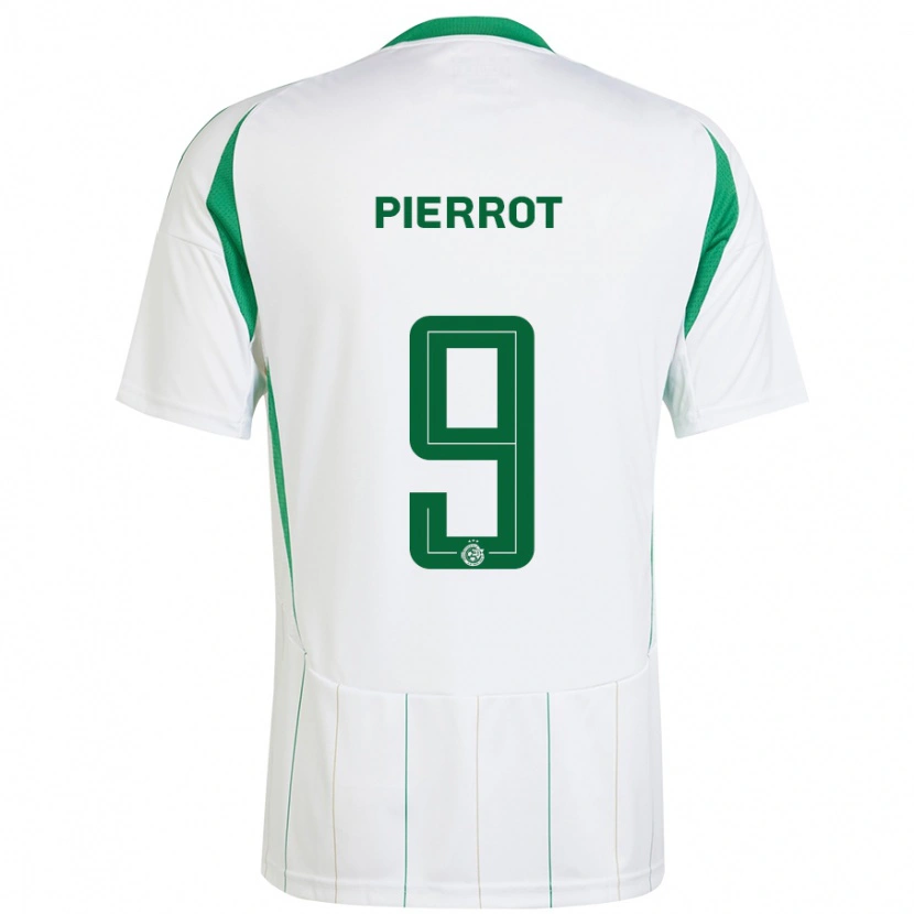 Danxen Hombre Camiseta Frantzdy Pierrot #9 Blanco Verde 2ª Equipación 2024/25 La Camisa México