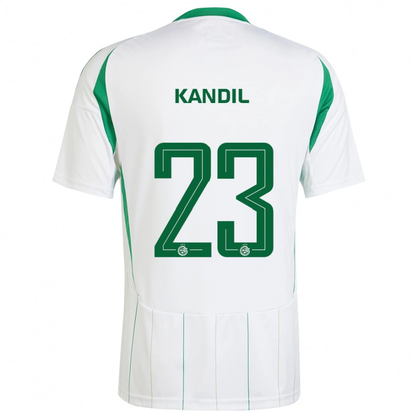 Danxen Hombre Camiseta Maor Kandil #23 Blanco Verde 2ª Equipación 2024/25 La Camisa México