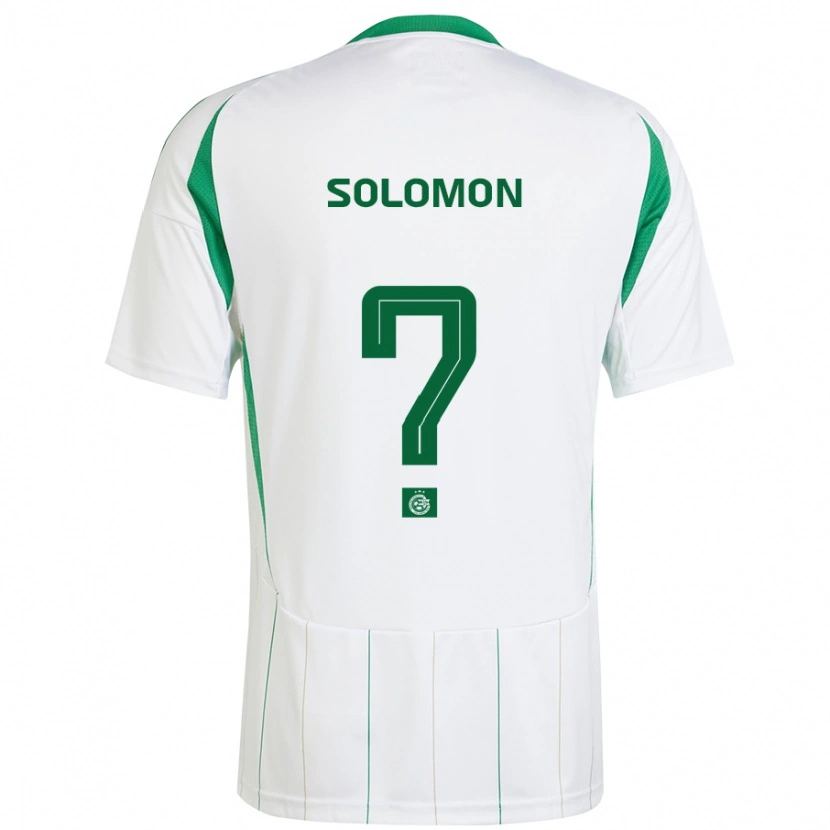 Danxen Hombre Camiseta Itay Solomon #0 Blanco Verde 2ª Equipación 2024/25 La Camisa México