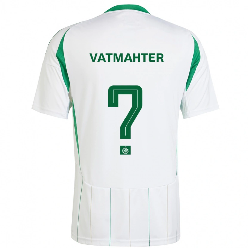 Danxen Hombre Camiseta Liam Vatmahter #0 Blanco Verde 2ª Equipación 2024/25 La Camisa México