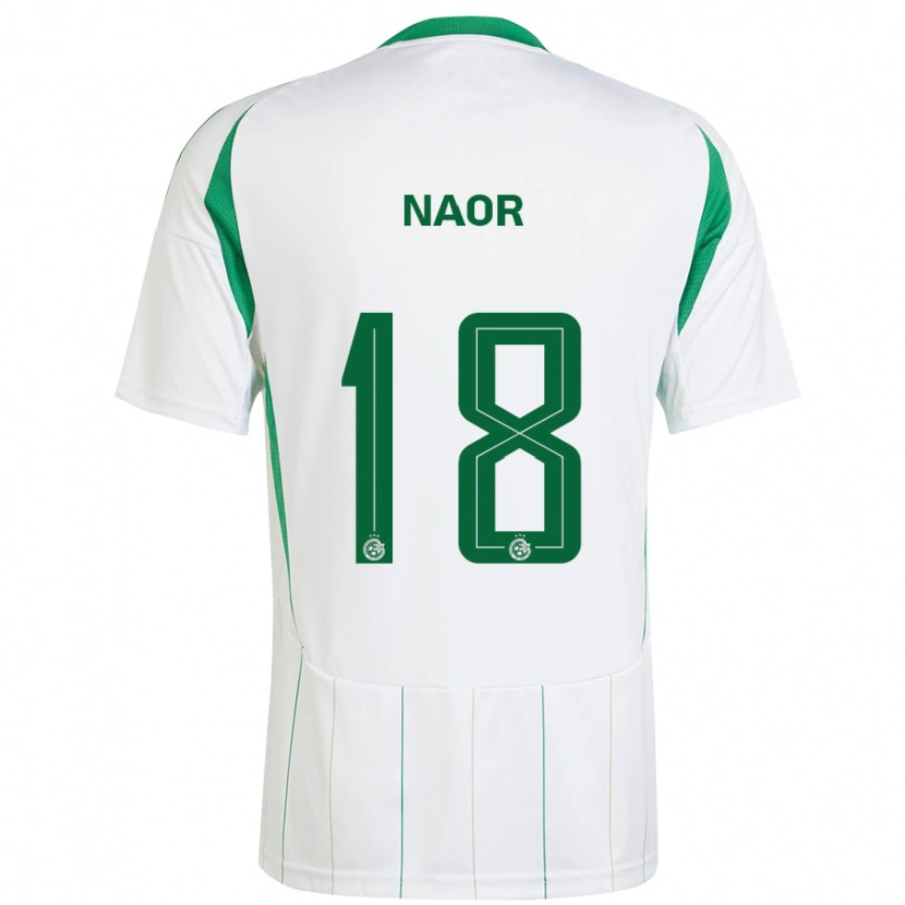 Danxen Hombre Camiseta Goni Naor #18 Blanco Verde 2ª Equipación 2024/25 La Camisa México