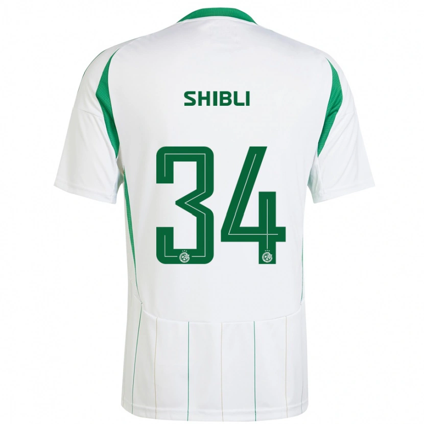 Danxen Hombre Camiseta Hamza Shibli #34 Blanco Verde 2ª Equipación 2024/25 La Camisa México