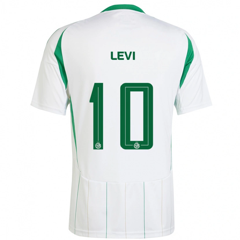 Danxen Hombre Camiseta Yarin Levi #10 Blanco Verde 2ª Equipación 2024/25 La Camisa México