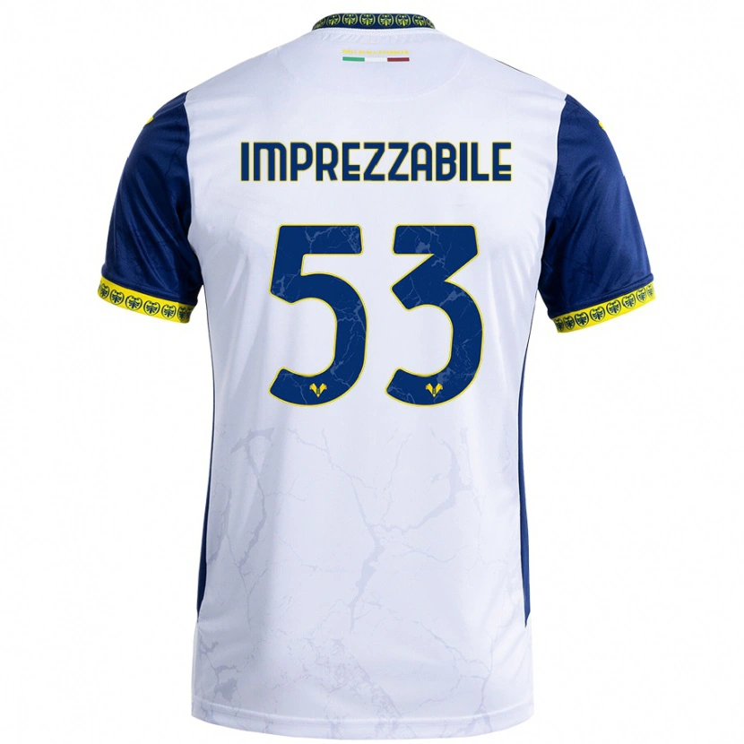 Danxen Hombre Camiseta Francesca Imprezzabile #53 Blanco Azul 2ª Equipación 2024/25 La Camisa México