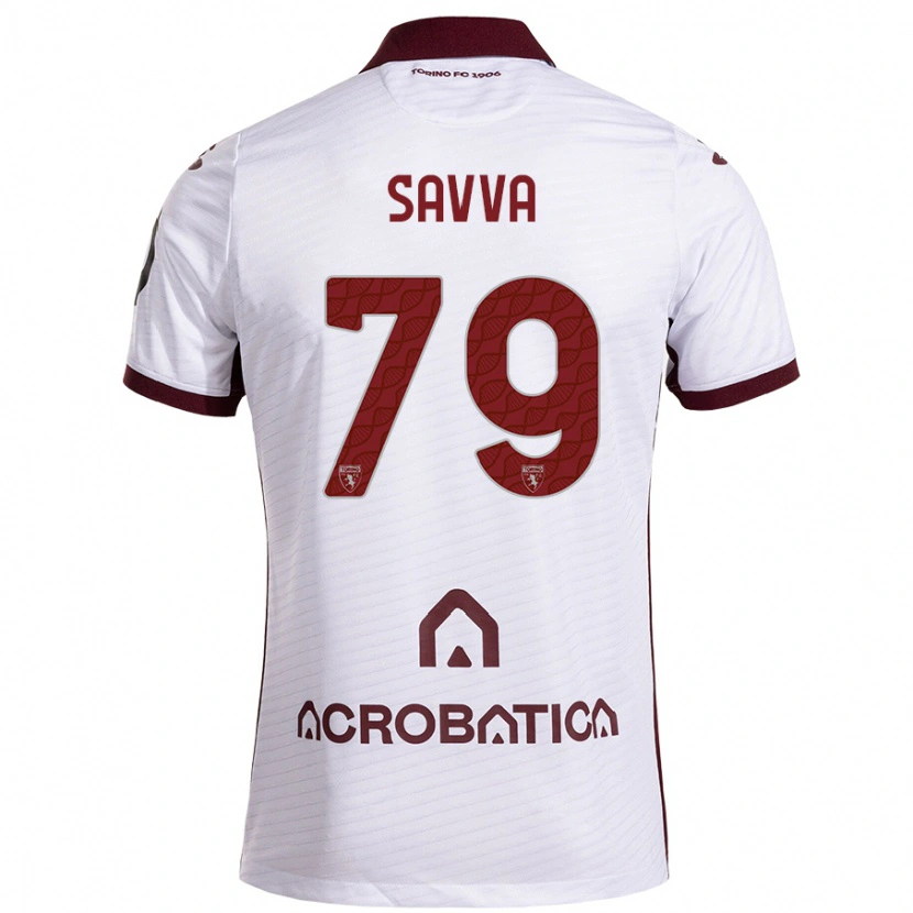 Danxen Hombre Camiseta Zanos Savva #79 Blanco Granate 2ª Equipación 2024/25 La Camisa México