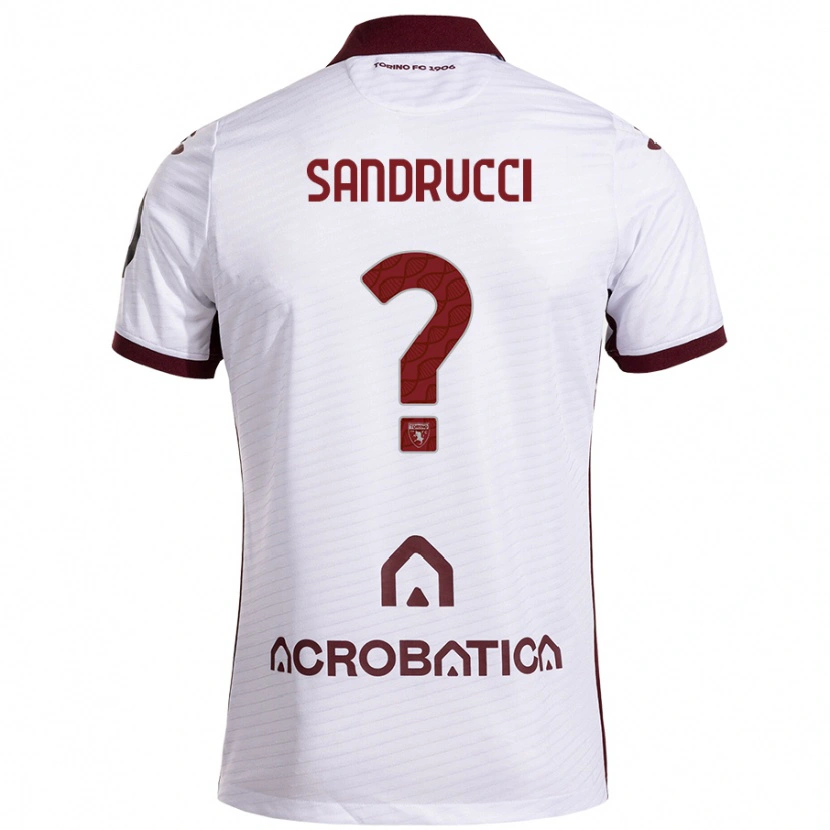 Danxen Hombre Camiseta Romeo Sandrucci #0 Blanco Granate 2ª Equipación 2024/25 La Camisa México
