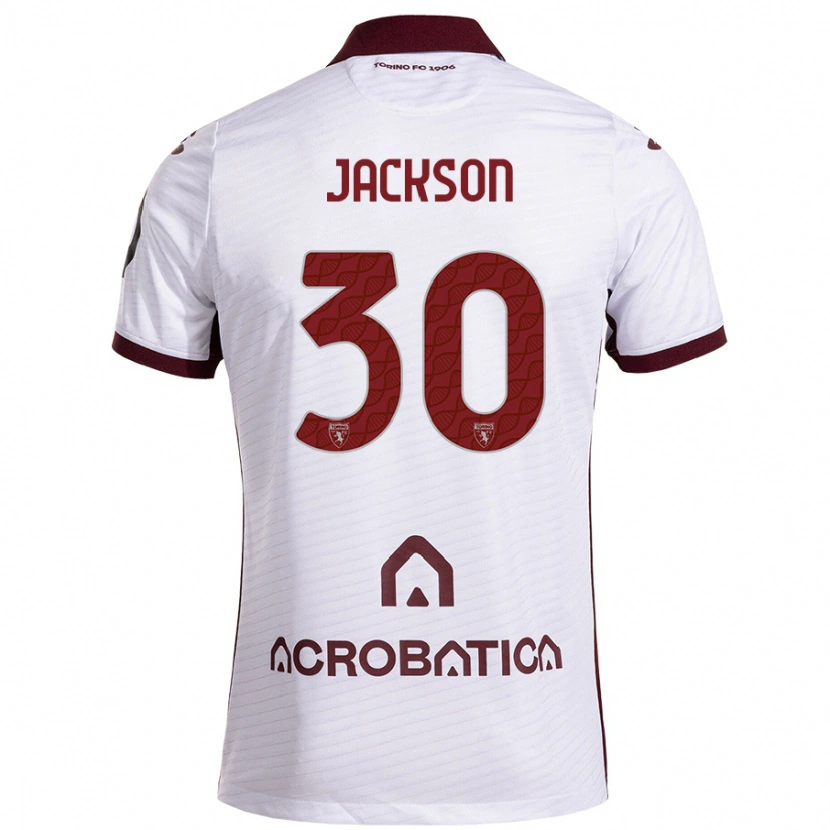 Danxen Hombre Camiseta Michael Jackson #30 Blanco Granate 2ª Equipación 2024/25 La Camisa México
