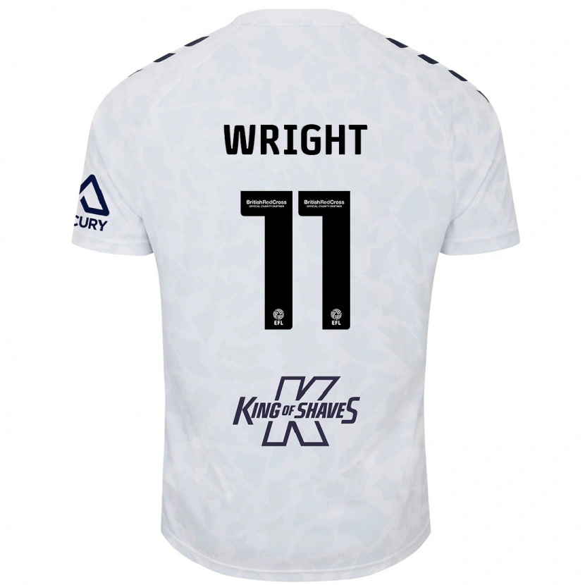 Danxen Hombre Camiseta Haji Wright #11 Blanco 2ª Equipación 2024/25 La Camisa México