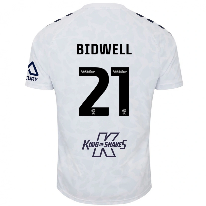 Danxen Hombre Camiseta Jake Bidwell #21 Blanco 2ª Equipación 2024/25 La Camisa México