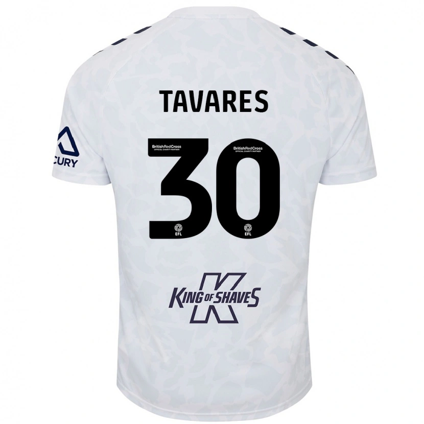 Danxen Hombre Camiseta Fábio Tavares #30 Blanco 2ª Equipación 2024/25 La Camisa México
