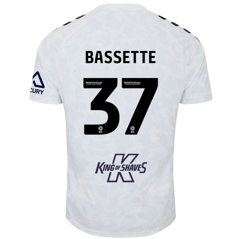 Danxen Hombre Camiseta Norman Bassette #37 Blanco 2ª Equipación 2024/25 La Camisa México