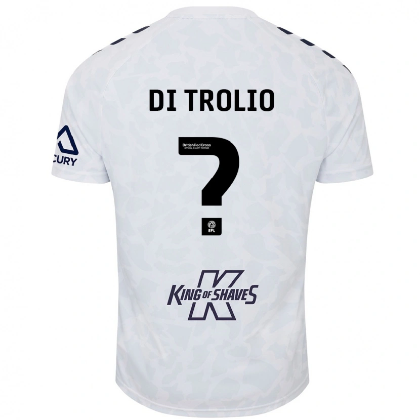 Danxen Hombre Camiseta Riccardo Di Trolio #0 Blanco 2ª Equipación 2024/25 La Camisa México