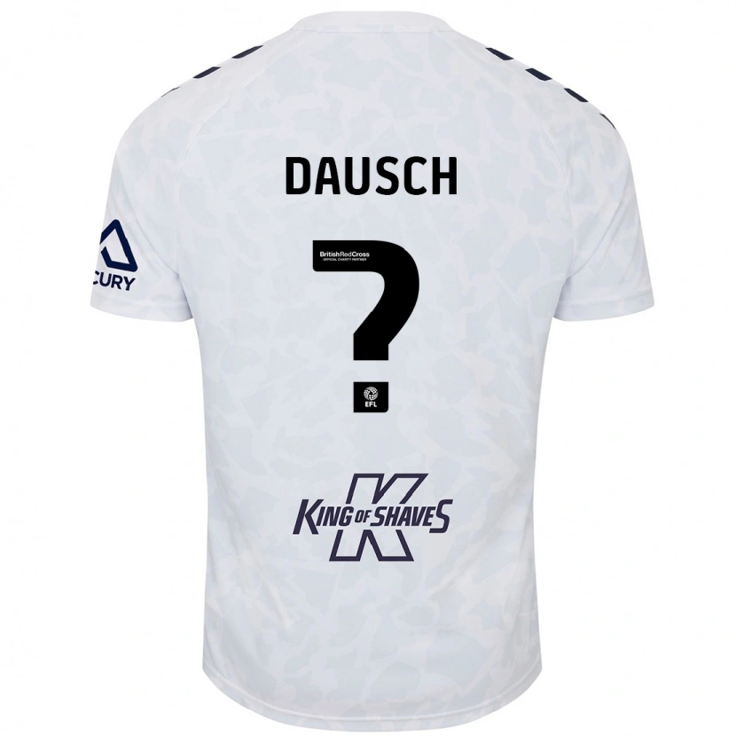 Danxen Hombre Camiseta Aidan Dausch #0 Blanco 2ª Equipación 2024/25 La Camisa México