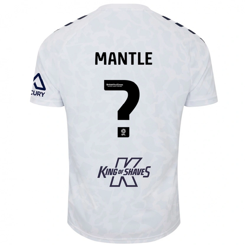 Danxen Hombre Camiseta David Mantle #0 Blanco 2ª Equipación 2024/25 La Camisa México