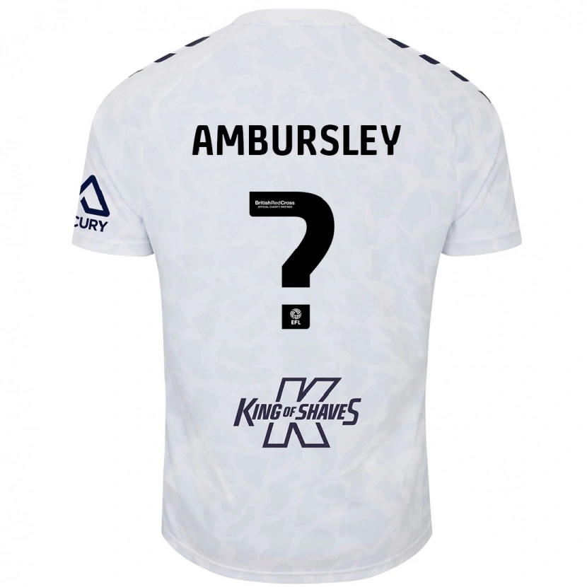 Danxen Hombre Camiseta Conrad Ambursley #0 Blanco 2ª Equipación 2024/25 La Camisa México