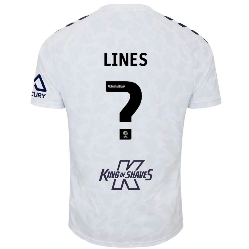 Danxen Hombre Camiseta Luis Lines #0 Blanco 2ª Equipación 2024/25 La Camisa México