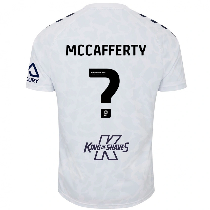 Danxen Hombre Camiseta Lewys Mccafferty #0 Blanco 2ª Equipación 2024/25 La Camisa México