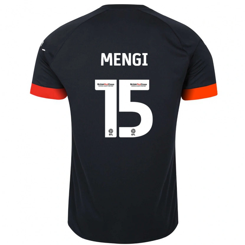 Danxen Hombre Camiseta Teden Mengi #15 Negro Naranja 2ª Equipación 2024/25 La Camisa México