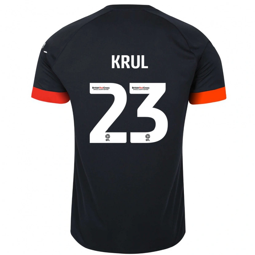 Danxen Hombre Camiseta Tim Krul #23 Negro Naranja 2ª Equipación 2024/25 La Camisa México
