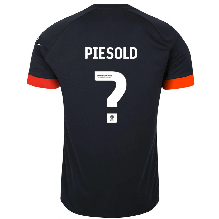 Danxen Hombre Camiseta Axel Piesold #0 Negro Naranja 2ª Equipación 2024/25 La Camisa México