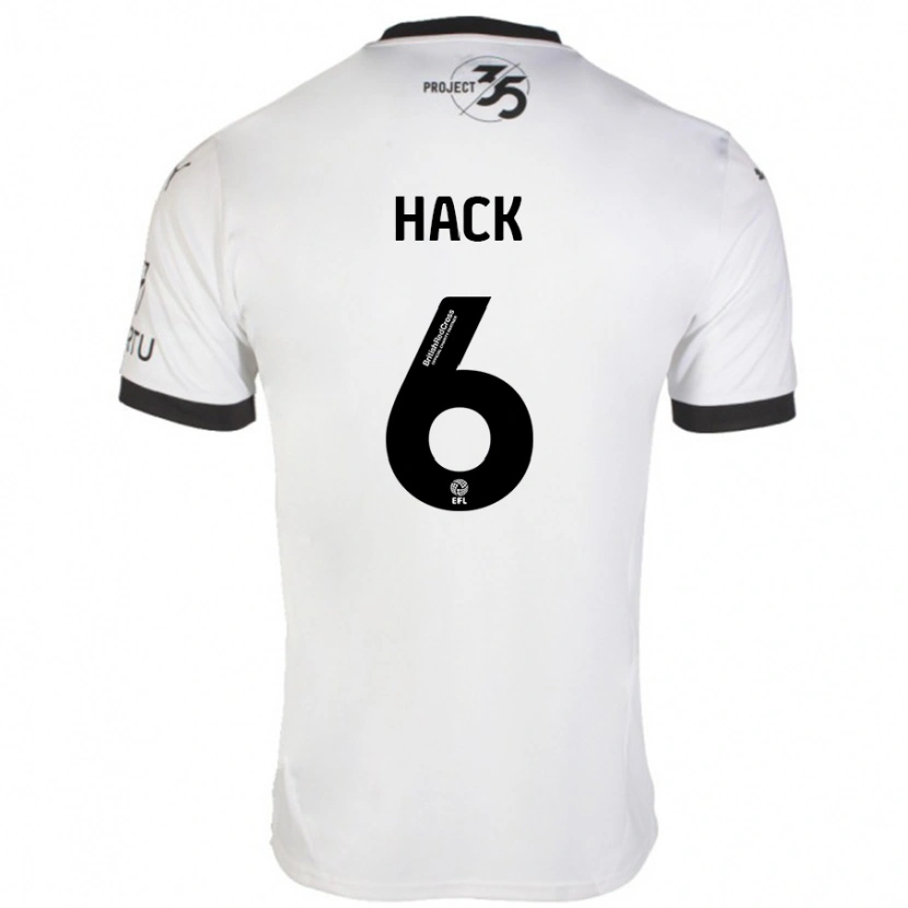 Danxen Hombre Camiseta Lucy Hack #6 Blanco Negro 2ª Equipación 2024/25 La Camisa México