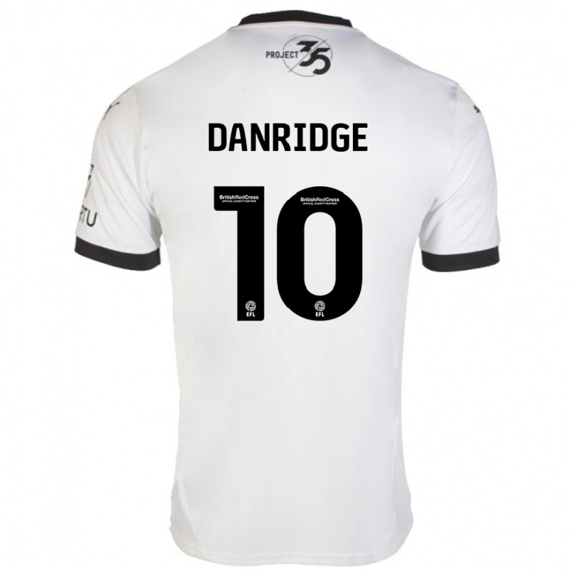 Danxen Hombre Camiseta Rebecca Danridge #10 Blanco Negro 2ª Equipación 2024/25 La Camisa México