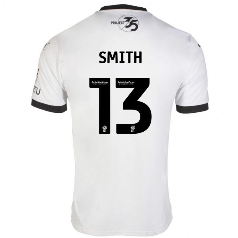 Danxen Hombre Camiseta Grace Smith #13 Blanco Negro 2ª Equipación 2024/25 La Camisa México