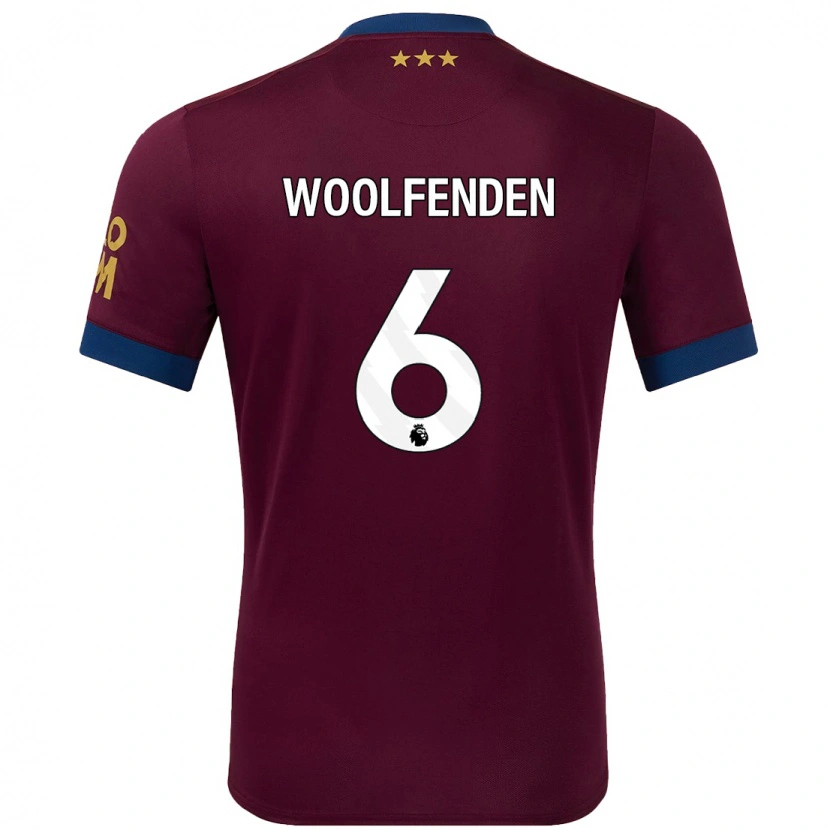 Danxen Hombre Camiseta Luke Woolfenden #6 Marrón 2ª Equipación 2024/25 La Camisa México
