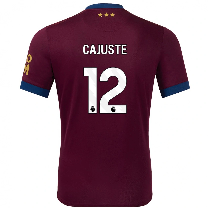 Danxen Hombre Camiseta Jens Cajuste #12 Marrón 2ª Equipación 2024/25 La Camisa México