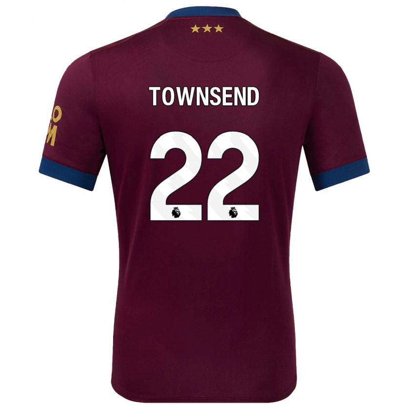 Danxen Hombre Camiseta Conor Townsend #22 Marrón 2ª Equipación 2024/25 La Camisa México