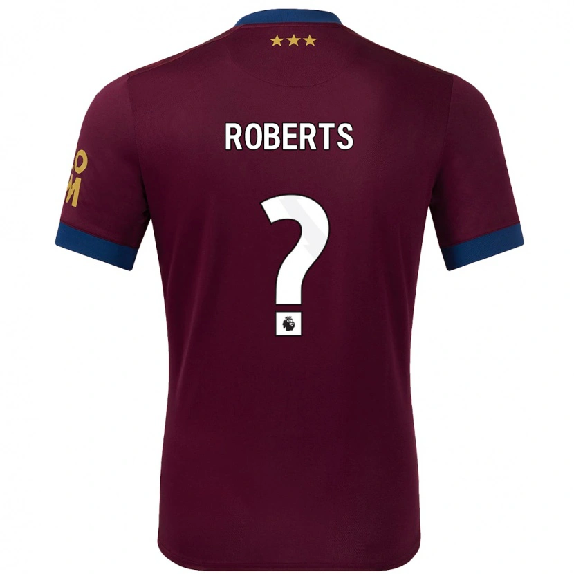 Danxen Hombre Camiseta Mathaeus Roberts #0 Marrón 2ª Equipación 2024/25 La Camisa México