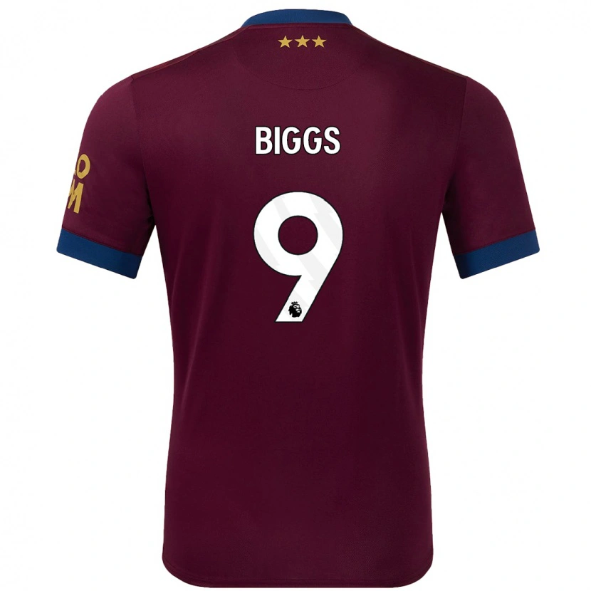 Danxen Hombre Camiseta Maddie Biggs #9 Marrón 2ª Equipación 2024/25 La Camisa México