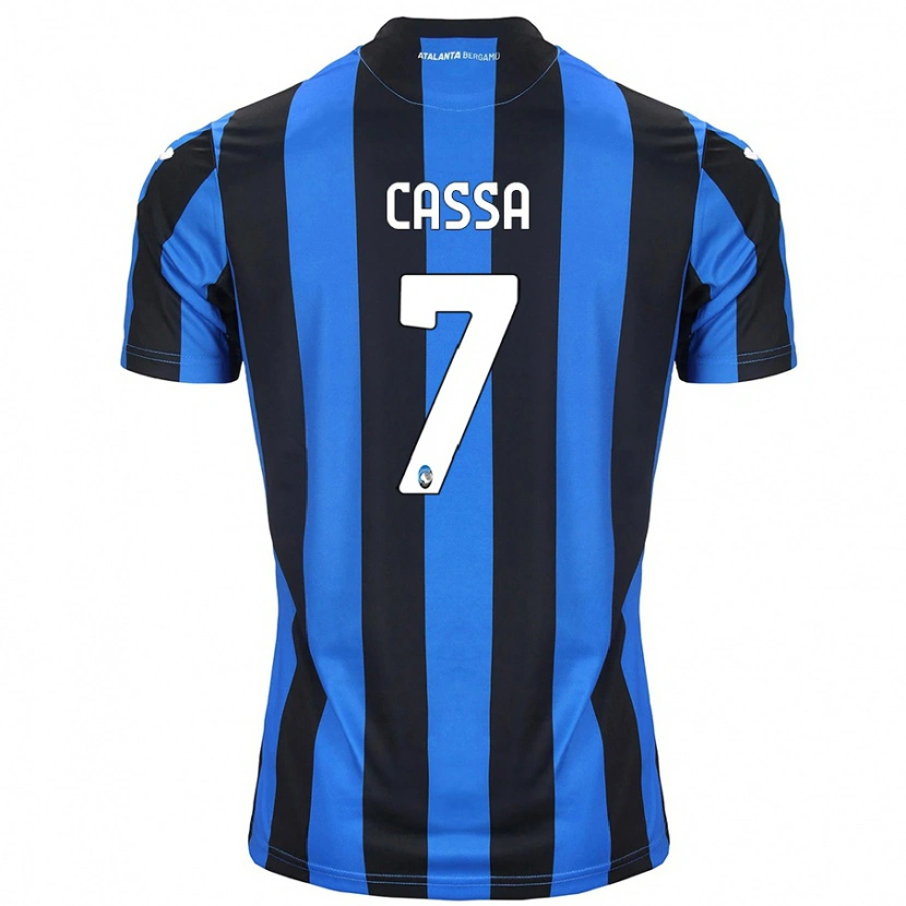 Danxen Mujer Camiseta Federico Cassa #7 Azul Negro 1ª Equipación 2024/25 La Camisa México
