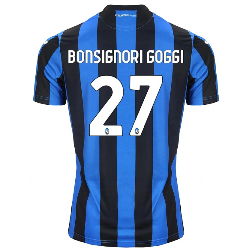 Danxen Mujer Camiseta Lorenzo Bonsignori Goggi #27 Azul Negro 1ª Equipación 2024/25 La Camisa México