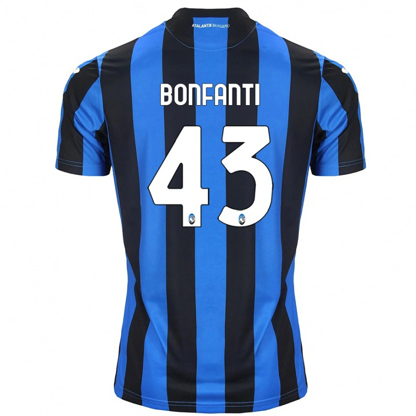 Danxen Mujer Camiseta Giovanni Bonfanti #43 Azul Negro 1ª Equipación 2024/25 La Camisa México