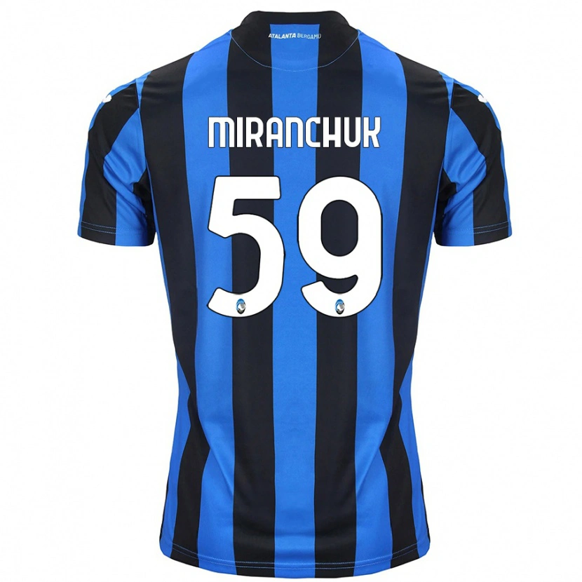 Danxen Mujer Camiseta Aleksey Miranchuk #59 Azul Negro 1ª Equipación 2024/25 La Camisa México