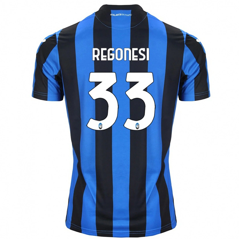 Danxen Mujer Camiseta Iacopo Regonesi #33 Azul Negro 1ª Equipación 2024/25 La Camisa México