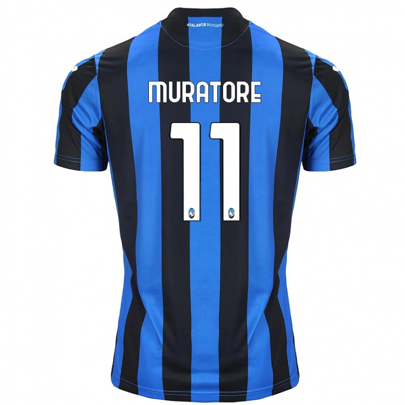 Danxen Mujer Camiseta Simone Muratore #11 Azul Negro 1ª Equipación 2024/25 La Camisa México