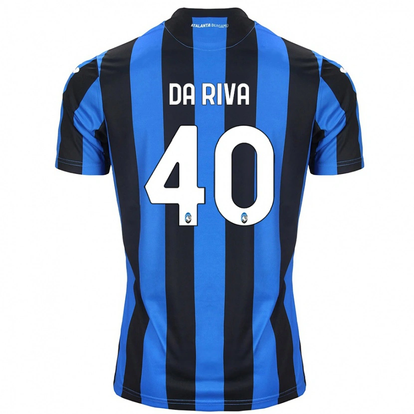 Danxen Mujer Camiseta Jacopo Da Riva #40 Azul Negro 1ª Equipación 2024/25 La Camisa México