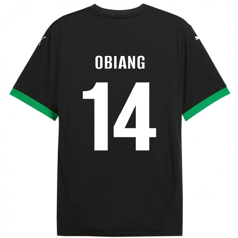 Danxen Mujer Camiseta Pedro Obiang #14 Negro Verde Oscuro 1ª Equipación 2024/25 La Camisa México