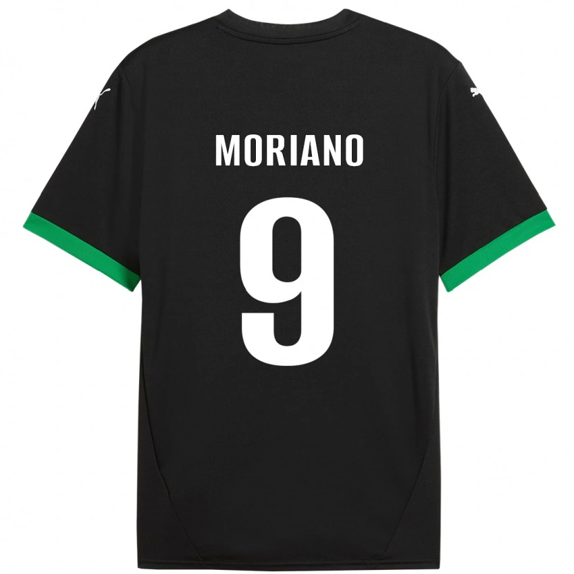 Danxen Mujer Camiseta Andrea Moriano #9 Negro Verde Oscuro 1ª Equipación 2024/25 La Camisa México