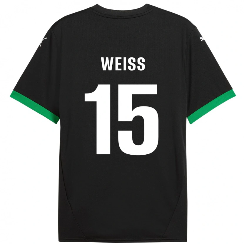 Danxen Mujer Camiseta David Weiss #15 Negro Verde Oscuro 1ª Equipación 2024/25 La Camisa México