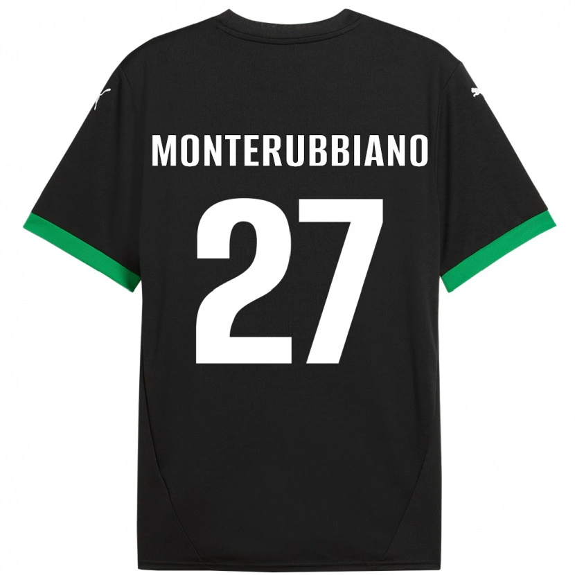 Danxen Mujer Camiseta Valeria Monterubbiano #27 Negro Verde Oscuro 1ª Equipación 2024/25 La Camisa México