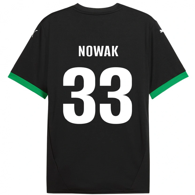 Danxen Mujer Camiseta Julie Nowak #33 Negro Verde Oscuro 1ª Equipación 2024/25 La Camisa México