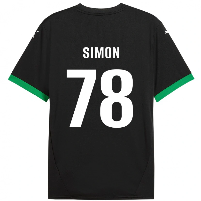 Danxen Mujer Camiseta Bénédicte Simon #78 Negro Verde Oscuro 1ª Equipación 2024/25 La Camisa México