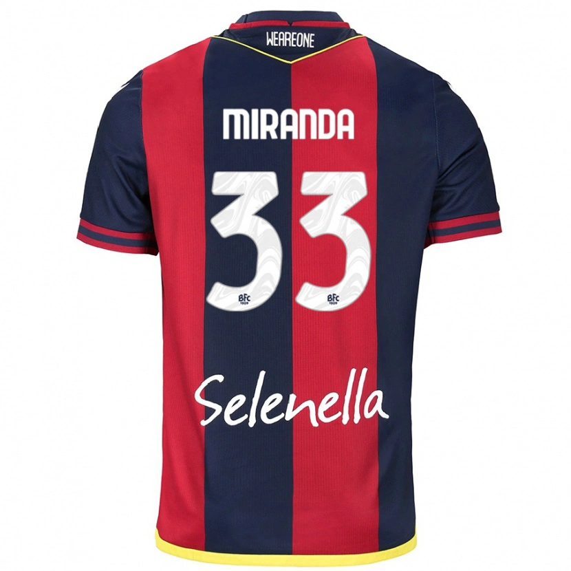Danxen Mujer Camiseta Juan Miranda #33 Rojo Azul Real 1ª Equipación 2024/25 La Camisa México