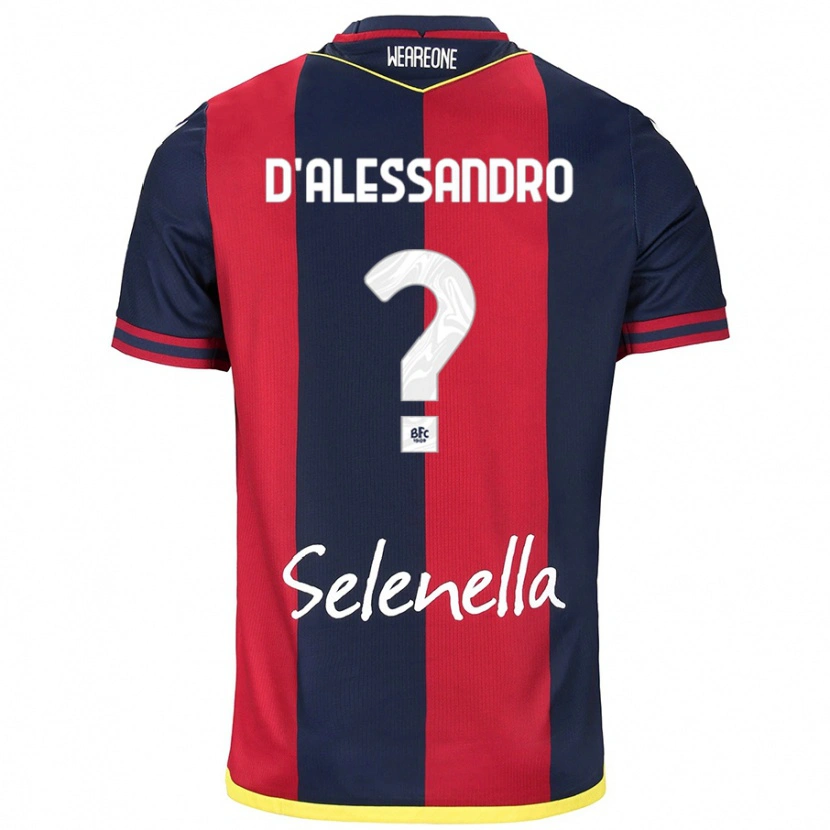 Danxen Mujer Camiseta Giuliano D'alessandro #0 Rojo Azul Real 1ª Equipación 2024/25 La Camisa México