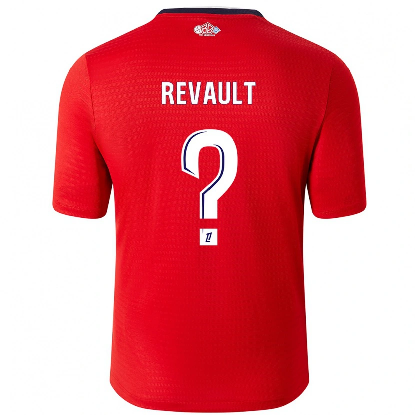 Danxen Mujer Camiseta Joris Revault #0 Rojo Blanco 1ª Equipación 2024/25 La Camisa México