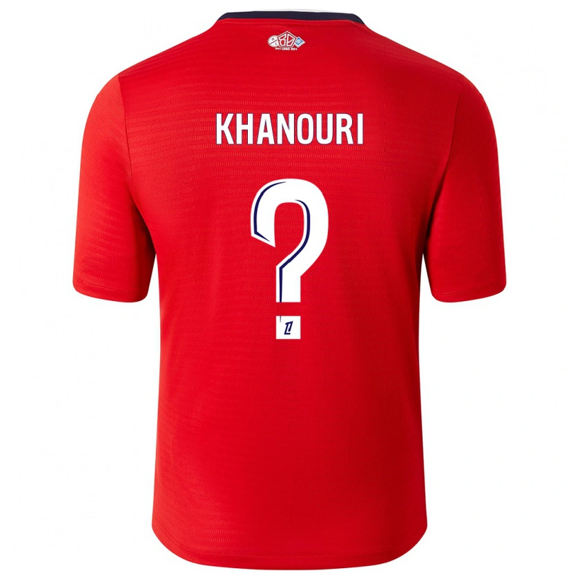 Danxen Mujer Camiseta Adam Khanouri #0 Rojo Blanco 1ª Equipación 2024/25 La Camisa México