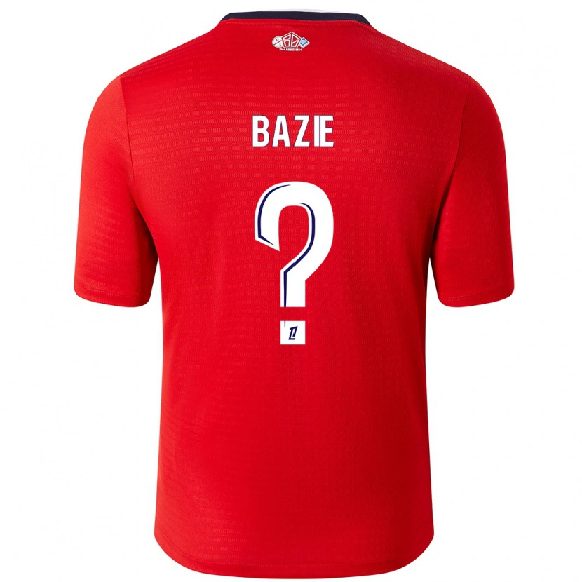 Danxen Mujer Camiseta Joffrey Bazie #0 Rojo Blanco 1ª Equipación 2024/25 La Camisa México